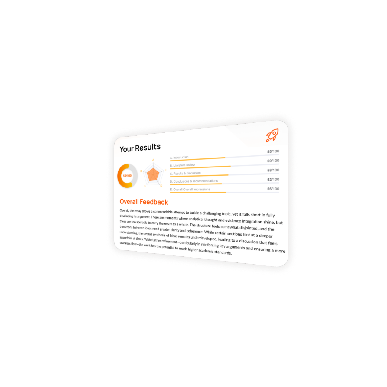 Student results visualization