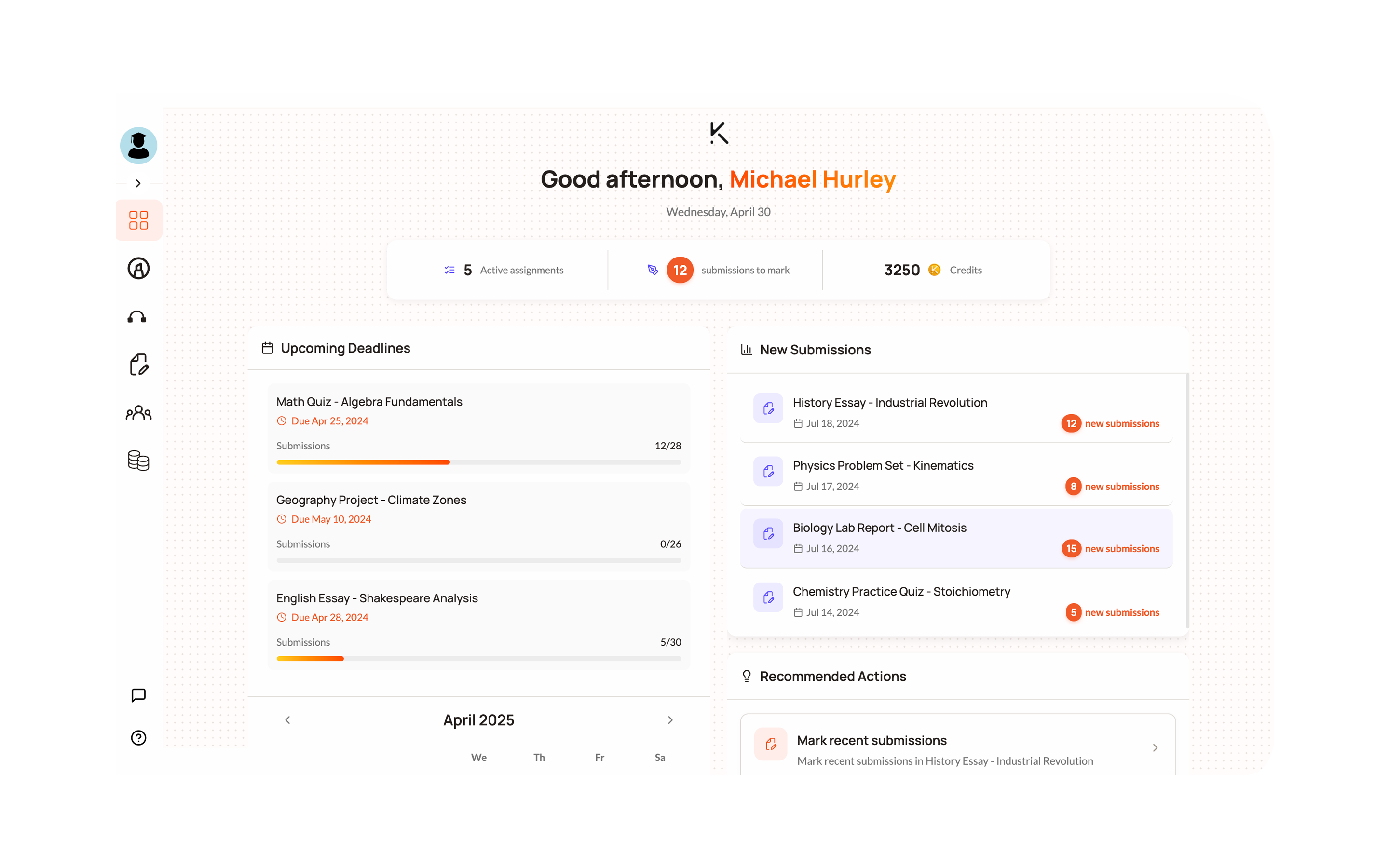 KEATH.ai dashboard interface
